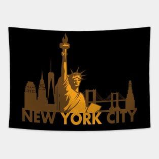 New York skyline Tapestry