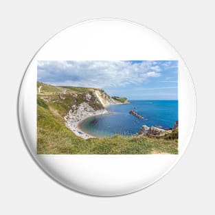 Dorset Man O'War beach view Pin