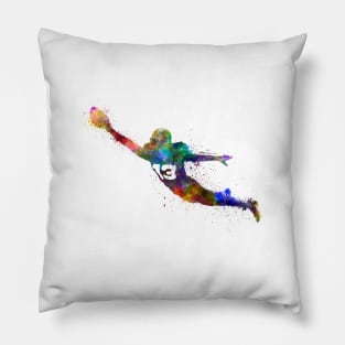 American football in watercolor Pillow