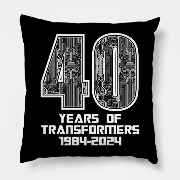 Transformers: GEN 1 - 40th Anniversary (circuitry) Pillow by ROBZILLA