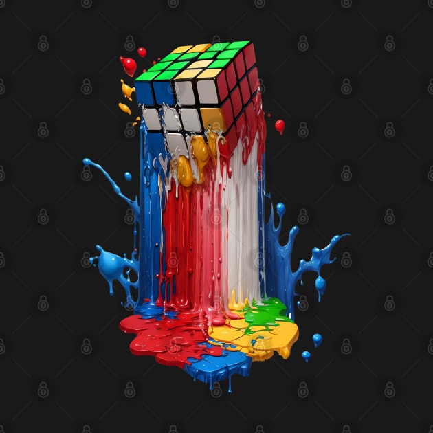 Melting Rubiks Cube by CraftingHouse's Design