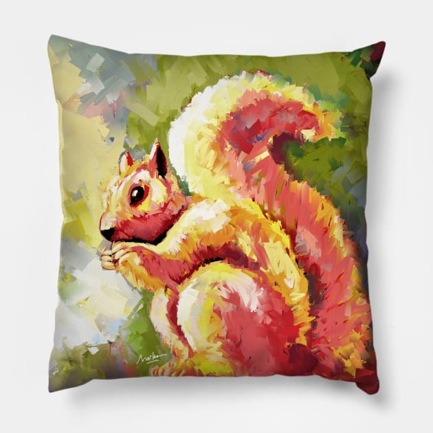 squirrel Pillow by mailsoncello