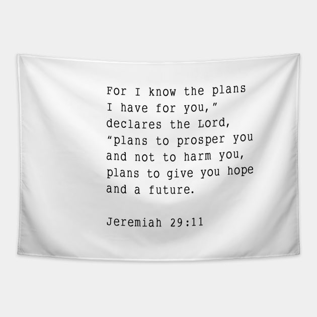 Jeremiah 29:11 Tapestry by cbpublic