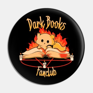 DARK BOOKS FANCLUB cute cat occultism Pin