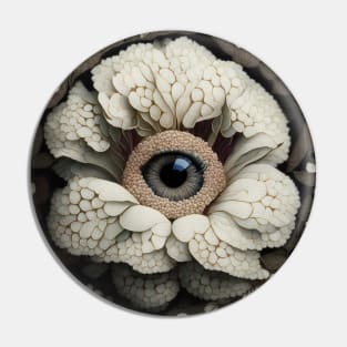 [AI Art] Eye Of Hydrangea, Art Deco Style Pin