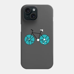 Bike in teal Phone Case