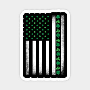 St Patrick's Day Irish American Flag Magnet