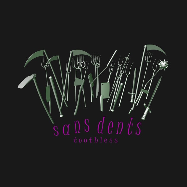 Sans Dents dark outline by sansdents