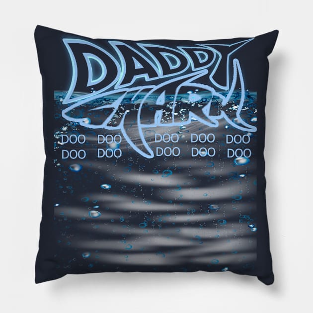 daddy shark baby shark t-shirt Pillow by direct.ul