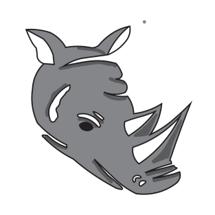 rhinoceros head T-Shirt
