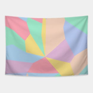 Abstract pastel color mosaic pattern Tapestry