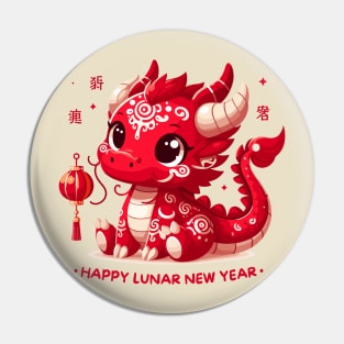 Happy Dragon Year 2024 Pin