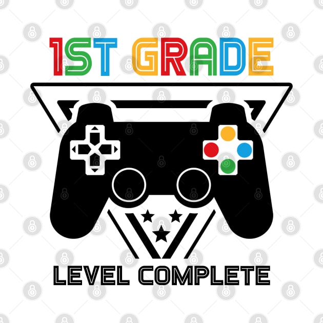 1st Grade Level Complete Graduation Gamer Boys Kids by Whataboutyou Cloth