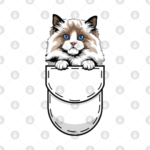 Funny Ragdoll Pocket Cat by Pet My Dog