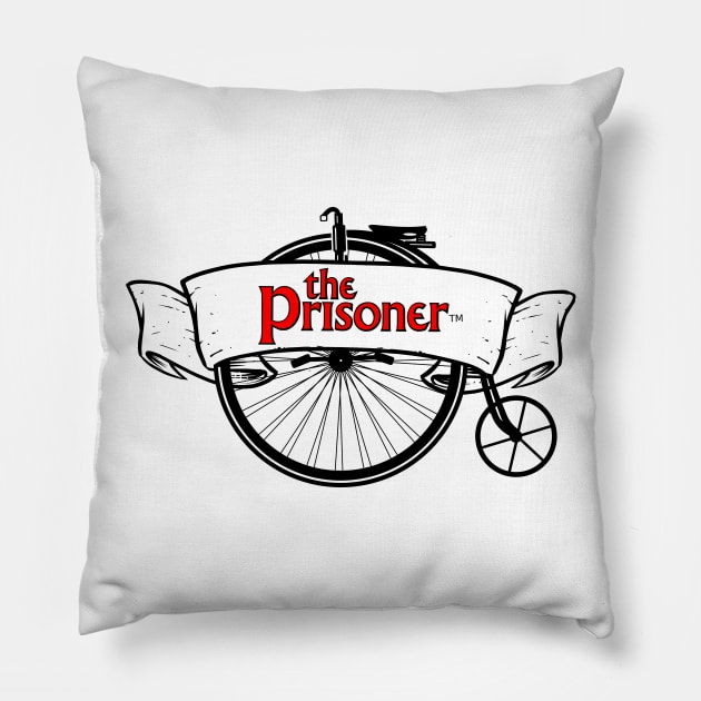 The Prisoner Penny Farthing Pillow by LICENSEDLEGIT