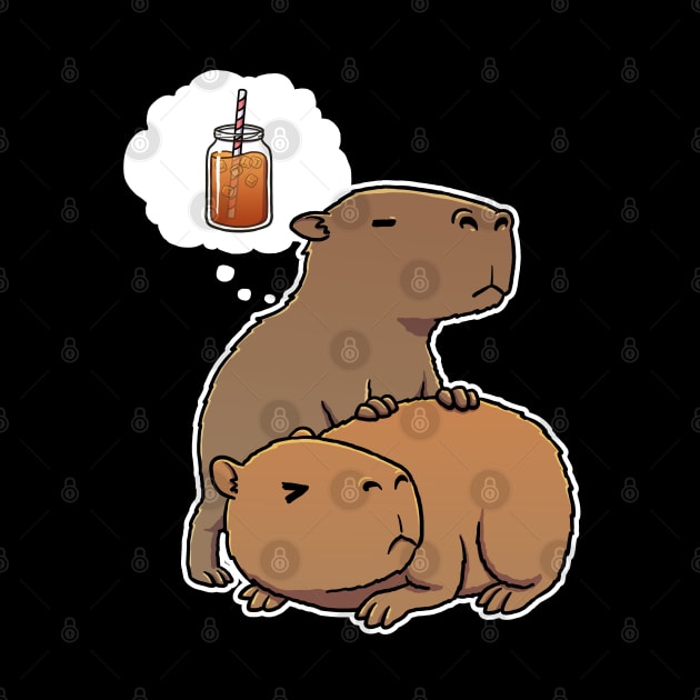 Capybara thirsty for Iced Tea by capydays