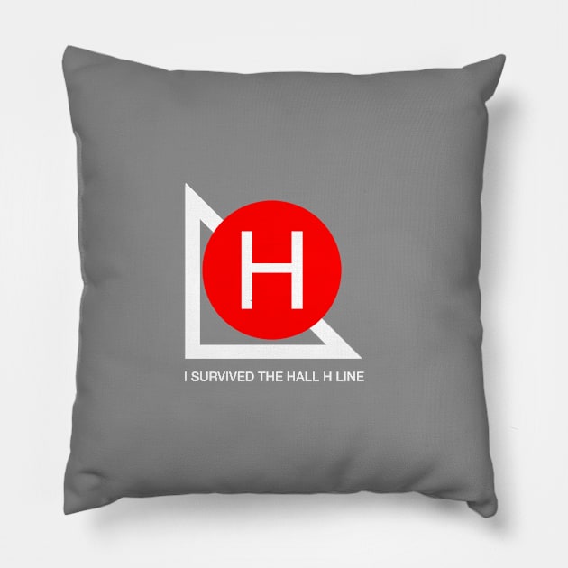 Basic Hall H -  I Survived the Hall H Line Pillow by Nightwing Futures