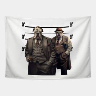 British Dog Gangsters Usual Suspects Tapestry