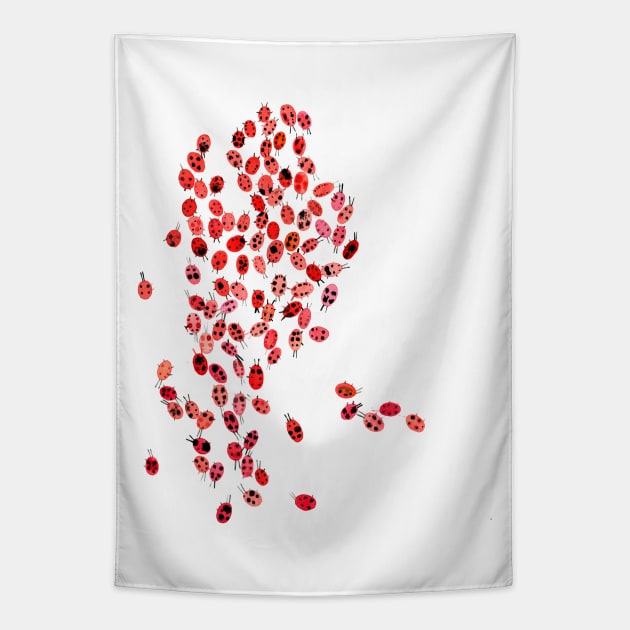 Ladybugs Tapestry by ninoladesign