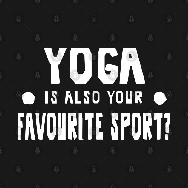 Yoga sports meditation hobby rest gift idea by FindYourFavouriteDesign