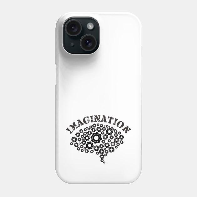 Brain Machine Imagination White Phone Case by radeckari25