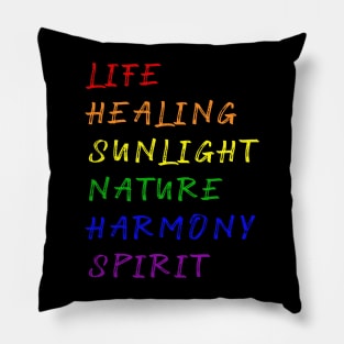 Gay Pride Flag Meaning Pillow