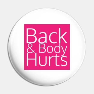 back and body hurts Pin