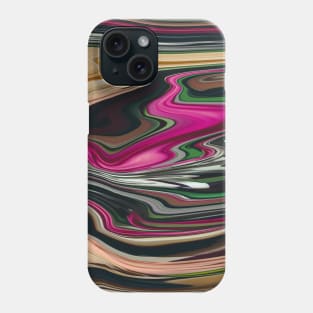 Flowers Marble colors grading pattern Phone Case