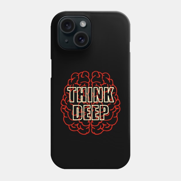 Think Deep Phone Case by Curator Nation