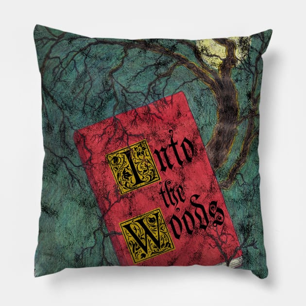 Into the Woods Pillow by Pinkazoid