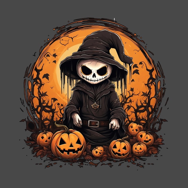 Cute Skull Mage for Halloween by MK3