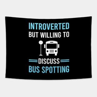 Introverted Bus Spotting Spotter Tapestry