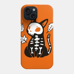 Skeleton Kitten Phone Case