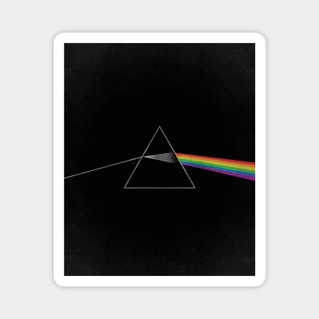 Dark Side Rainbow Prism Magnet by OZOROZO