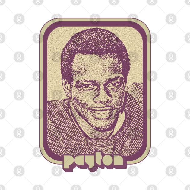 Walter Payton / Retro Aesthetic Fan Design by DankFutura