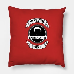 The Endeavour Mustache Force Pillow