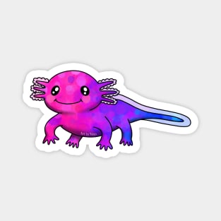 A little bi axolotl Magnet