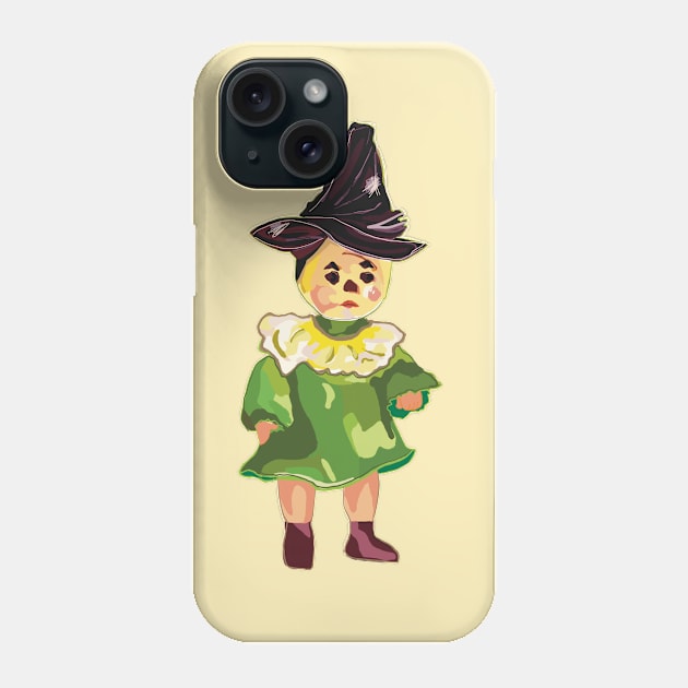 Cute little Scarecrow doll from Wizard of Oz Phone Case by Peaceful Pigments