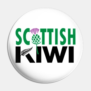 Scottish Kiwi (for light backgrounds) Pin