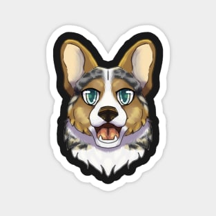 Blue Merle Corgi Magnet