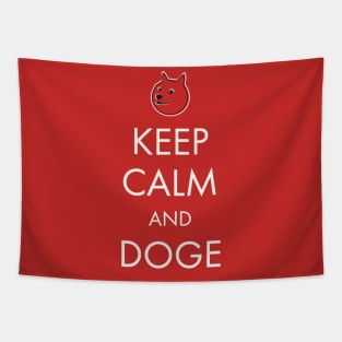 Keep Calm and Dogecoin Tapestry