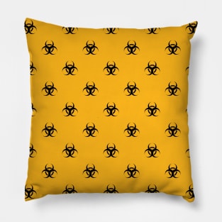 Biohazard Repeating Pattern Pillow