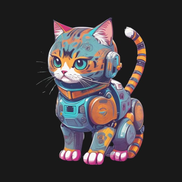 Colorful Robotic Cat by Mega-st