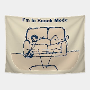 Snack Mode - 1Bit Pixelart Tapestry