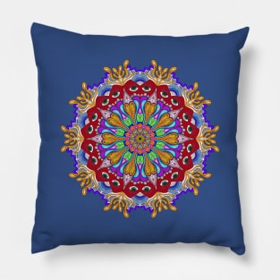 Psychedelic Mandala Pillow