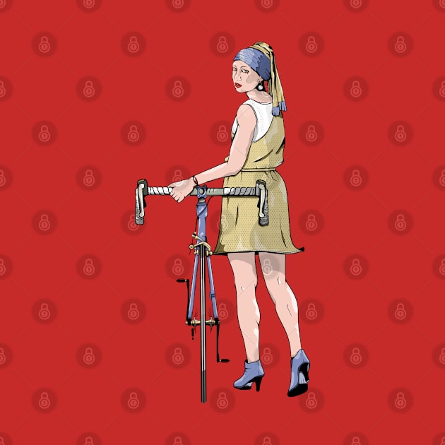 Girl with a pearl earing road bike by mailboxdisco