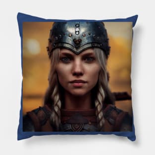 Viking Shield Maiden Pillow