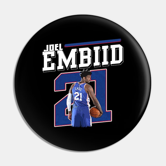 Joel Embiid Pin by WYATB Art