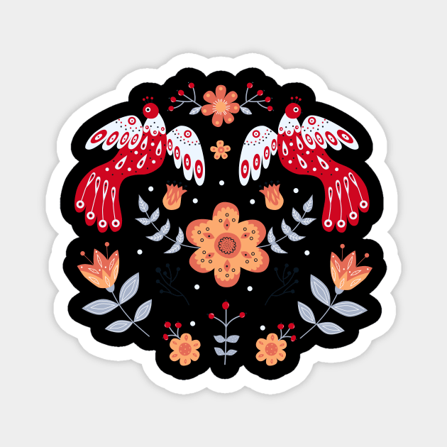 Design Based on Slavic Motifs Magnet by Gomqes