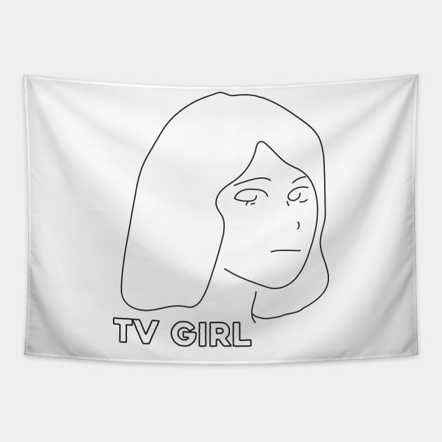 TV Girl Tapestry by canvaslady